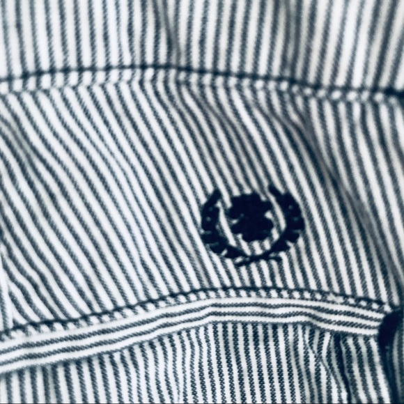 Izod blue and white stripes Capris size 8 - Picture 8 of 13